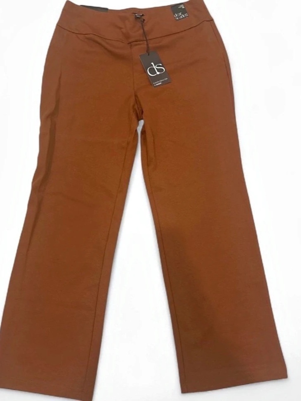 Dear Scarlett It's Magic Straight Leg Pants Brown XL